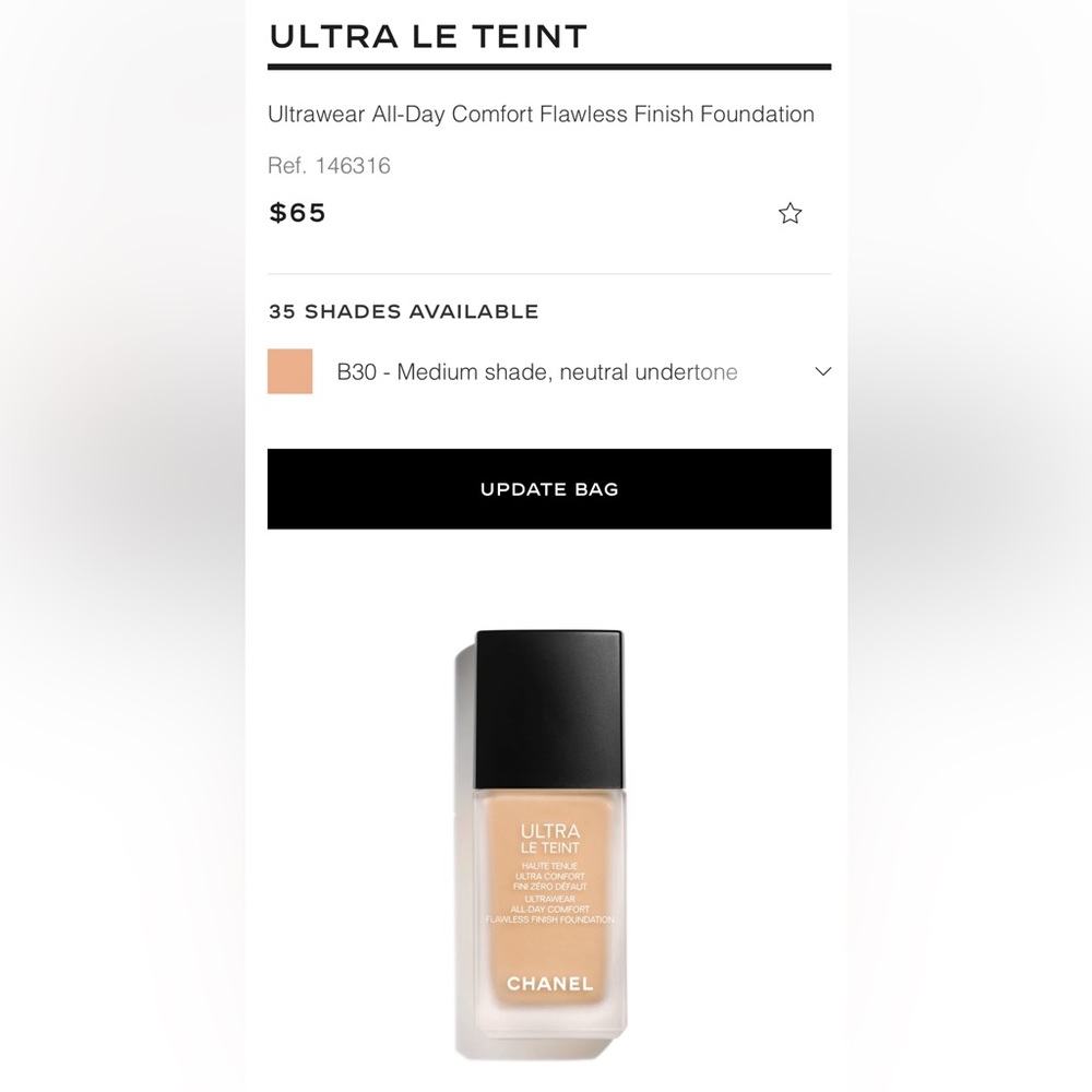 Chanel Ultra Le Teint B30